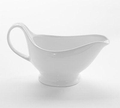 American Metalcraft GB16 16-oz Gravy Boat - White Porcelain