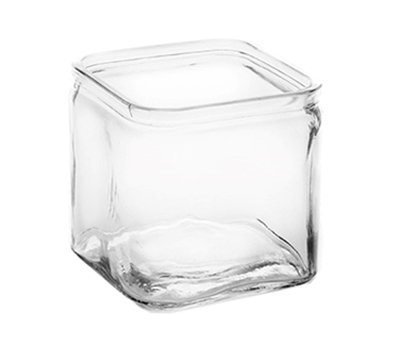 American Metalcraft GJ40 40-oz Square Glass Jar