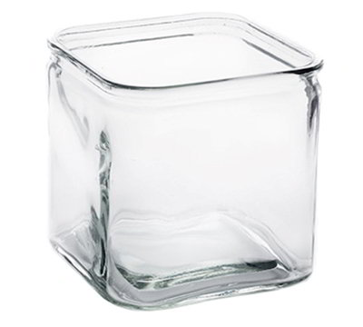 American Metalcraft GJ72 72-oz Square Glass Jar