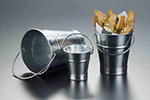 American Metalcraft GP4 4.37-in Tabletop Serving Pail, Galvanized