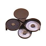 American Metalcraft MGR3 3-Compartment Margarita Rimmer w/ Salt & Sugar Compartment, Plastic/Black