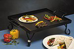 American Metalcraft GS16 16-in Griddle w/ Stand, Wrought Iron/Black