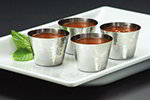 American Metalcraft HAMSC 2.12-in Sauce Cup w/ 2-oz Capacity, Hammered, Stainless
