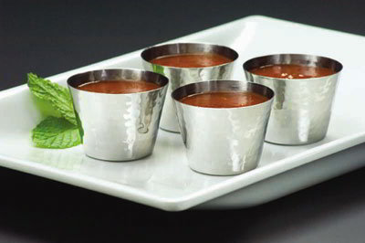 American Metalcraft HAMSC 2.12-in Sauce Cup w/ 2-oz Capacity, Hammered, Stainless