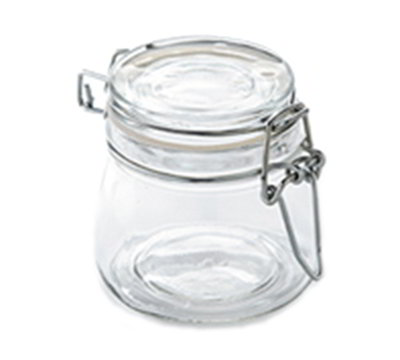 American Metalcraft HMMJ5 5-oz Mini Mason Jar with Hinged Lid - Glass