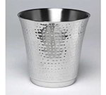 American Metalcraft HMWB 8.75-in Round Wine Bucket, Hammered, Stainless