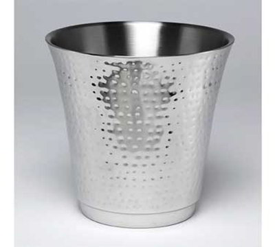 American Metalcraft HMWB 8.75-in Round Wine Bucket, Hammered, Stainless