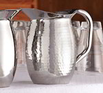 American Metalcraft HMWP44 Bell Pitcher w/ 44.8-oz Capacity & Hammered Finish, Stainless