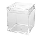 American Metalcraft LSSB4 26-oz Square Storage Box - Clear Acrylic