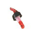 American Metalcraft MPR100C Measure Pourer w/ 1-oz Capacity & Black Collar, Red