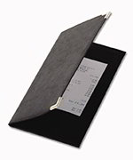American Metalcraft MCCRBPBL Bill Presenter w/ Album Style Corners, 5x9-in, Gold/Black
