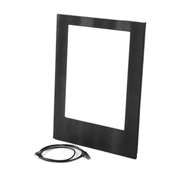 American Metalcraft MCLDSLSBL Single-Page Menu Cover - 13-3/4x10-1/2" Black Vinyl