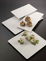 American Metalcraft MEL1414 Flat Square Platter, Melamine