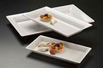 American Metalcraft MEL19 Rectangular Platter, 14.25x7.5-in, Melamine/White