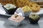 American Metalcraft MELSC20 Square Sauce Cup w/ 2-oz Capacity, Melamine/White