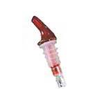 American Metalcraft MPR125 Measure Pourer w/ 1.25-oz Capacity & No Collar, Clear/Red