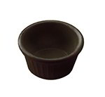 American Metalcraft MRF150BL Ramekin w/ 1.5-oz Capacity & Fluted Sides, Melamine/Black