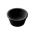American Metalcraft MRF350BL Ramekin w/ 3.5-oz Capacity & Fluted Sides, Melamine/Black