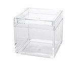 American Metalcraft MSSB4 21-oz Square Storage Box - Clear Acrylic
