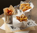 American Metalcraft PPRN1100 10x10-in Fry Paper, Newspaper