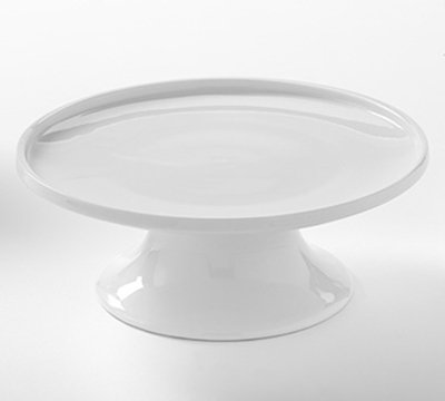 American Metalcraft PSP8 8" Round Serving Stand - White Porcelain