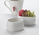 American Metalcraft PSPH4 4-in Sugar Packet Holder, Porcelain, White