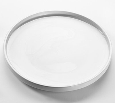 American Metalcraft PSPL12 12" Round Serving Platter - White Porcelain