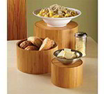 American Metalcraft RBRS3 3-Set Riser, Bamboo