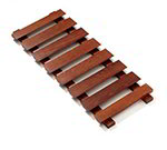 American Metalcraft RG5341 Glass Rack, Wood, Espresso