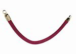American Metalcraft RSCLRPGORD 2-in Velour Barrier System Rope w/ Gold End, Red