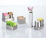 American Metalcraft SSPH4 3.25-in Sugar Packet Holder, Satin/Stainless