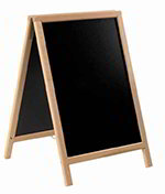 American Metalcraft SBDB85 Medium Sandwich Board w/ Double Side, 22x34-in, Wood