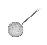 American Metalcraft SKR813 8-in Round Skimmer w/ 14-in Handle, Tin/Mesh