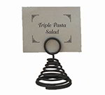 American Metalcraft SNB2 3-in Spiral Number Holder, Black