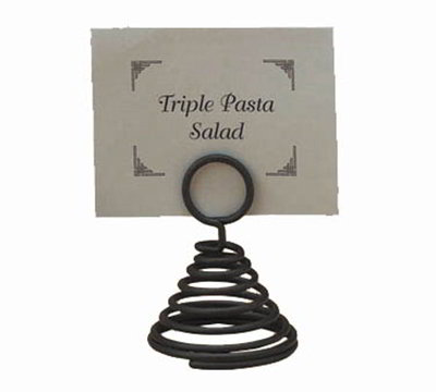 American Metalcraft SNB2 3-in Spiral Number Holder, Black