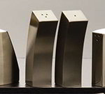 American Metalcraft SPDX44 Angled Salt & Pepper Shaker Set, Stainless