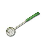 American Metalcraft SPNP4 3.37-in Ladle Style Perforated Bowl w/ 4-oz Capacity & Grip Handle, Green