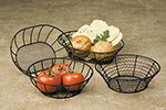 American Metalcraft SSB96 Straight Sided Basket, 6x9-in, Mesh
