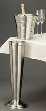 American Metalcraft SWBSTND Wine Bucket Stand, Swirl Embossed