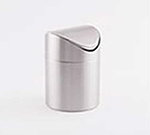 American Metalcraft TIM1 4.5-in Round Waste Bin, Brushed, Stainless