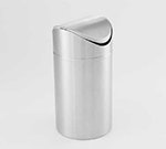 American Metalcraft TIM2 Round Waste Bin, Brushed, Stainless