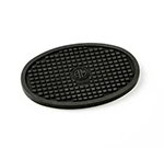 American Metalcraft TRVO53 Scratch and Slip Resistant Trivet, Silicone, Black
