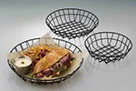 American Metalcraft WIB80 8-in Wire Basket, Black