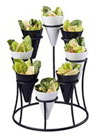 American Metalcraft WS1908 12-in Cone Stand w/ 8-Cone Capacity, Wrought Iron/Black