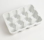 American Metalcraft PEHCT12 12-Slot Rectangular Egg Carton, Porcelain, White