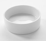 American Metalcraft PJ6 6-oz Round Jar - White Porcelain