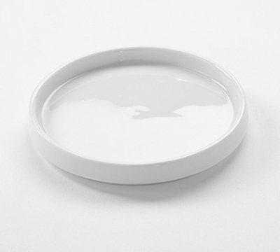 American Metalcraft PL2 4-3/8" Round Lid/Cover (PJ6/10) White Porcelain
