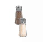 American Metalcraft PNS13 Salt & Pepper Shaker w/ 1-oz Capacity & Mushroom-Style Top, Glass/Stainless