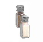 American Metalcraft PNS24 Salt & Pepper Shaker w/ 2-oz Capacity & Mushroom-Style Top, Glass/Stainless