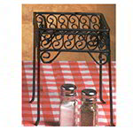 American Metalcraft PSS77 Square Pizza Stand w/ Scroll Design, Wrought Iron/Black